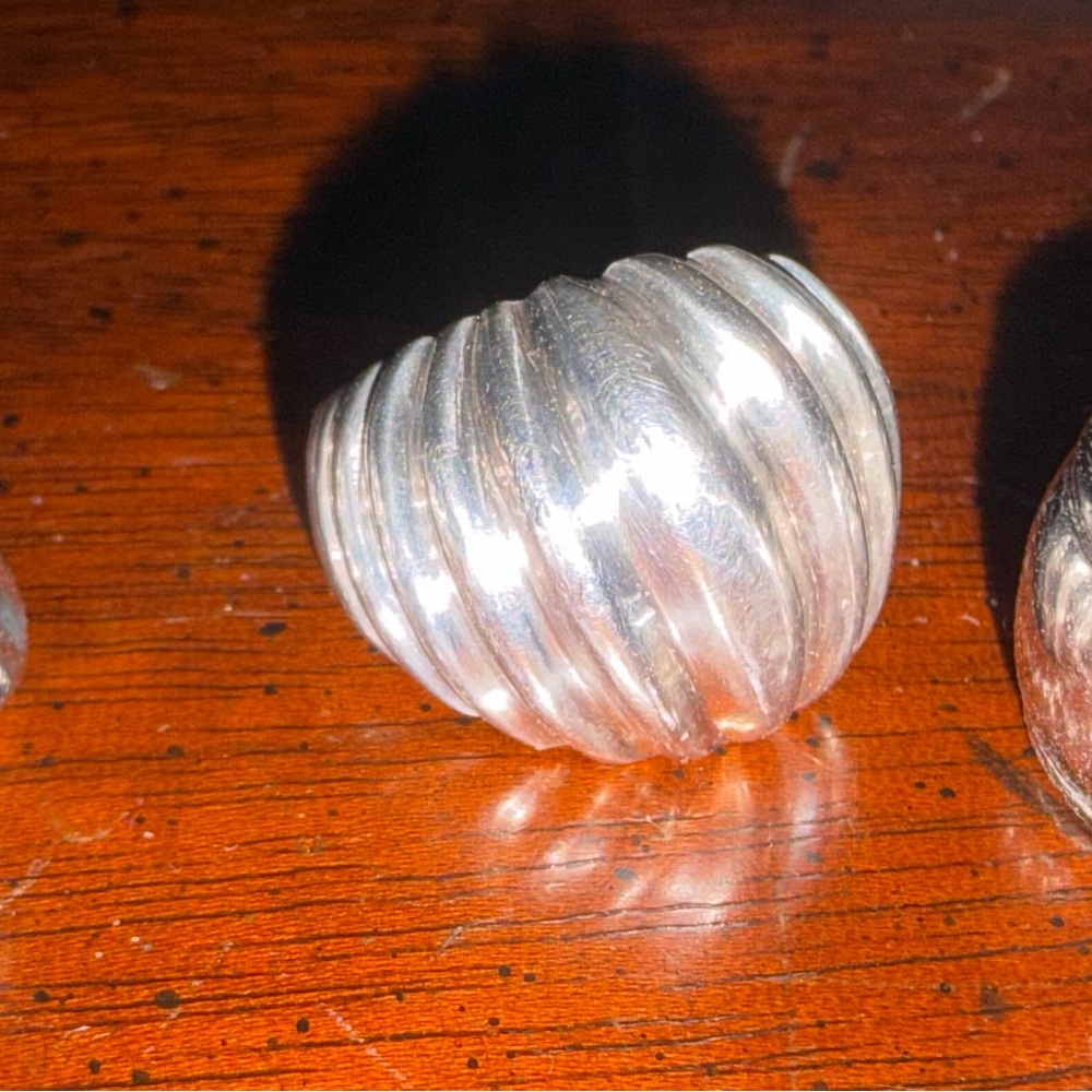 Source Unknown Silver Ring Set - image 2